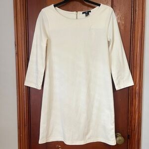 H&M Cream Long Sleeve Dress